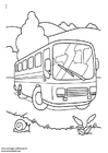 Coloring page bus