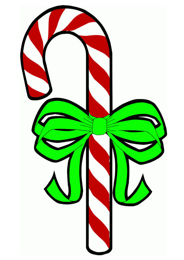 Image candy cane bow
