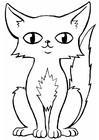 Coloring page cat