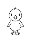 Coloring page chick