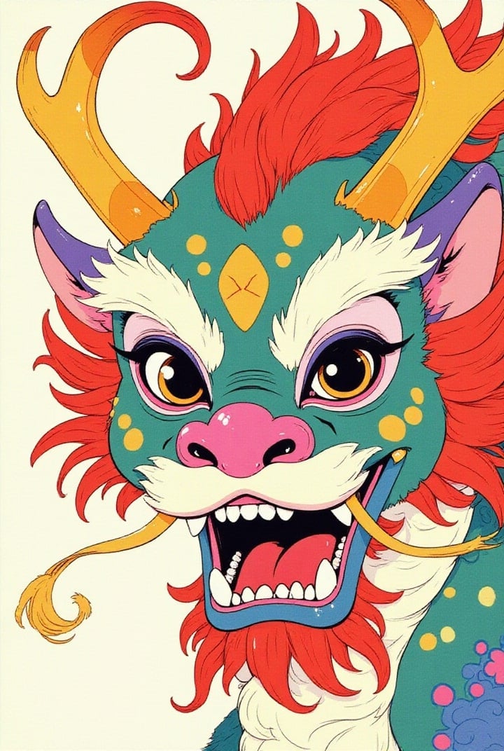 Chinese dragon mask 