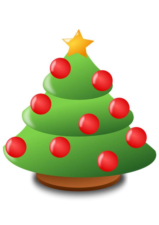 christmas tree with christmas balls