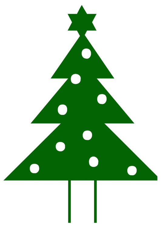 Image christmas tree with christmas star