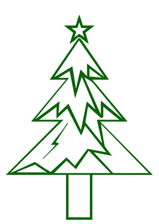 christmas tree with christmas star