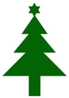 Image christmas tree with star