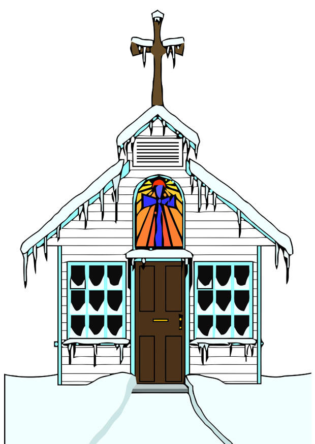 Image church in winter