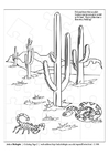 Coloring page desert