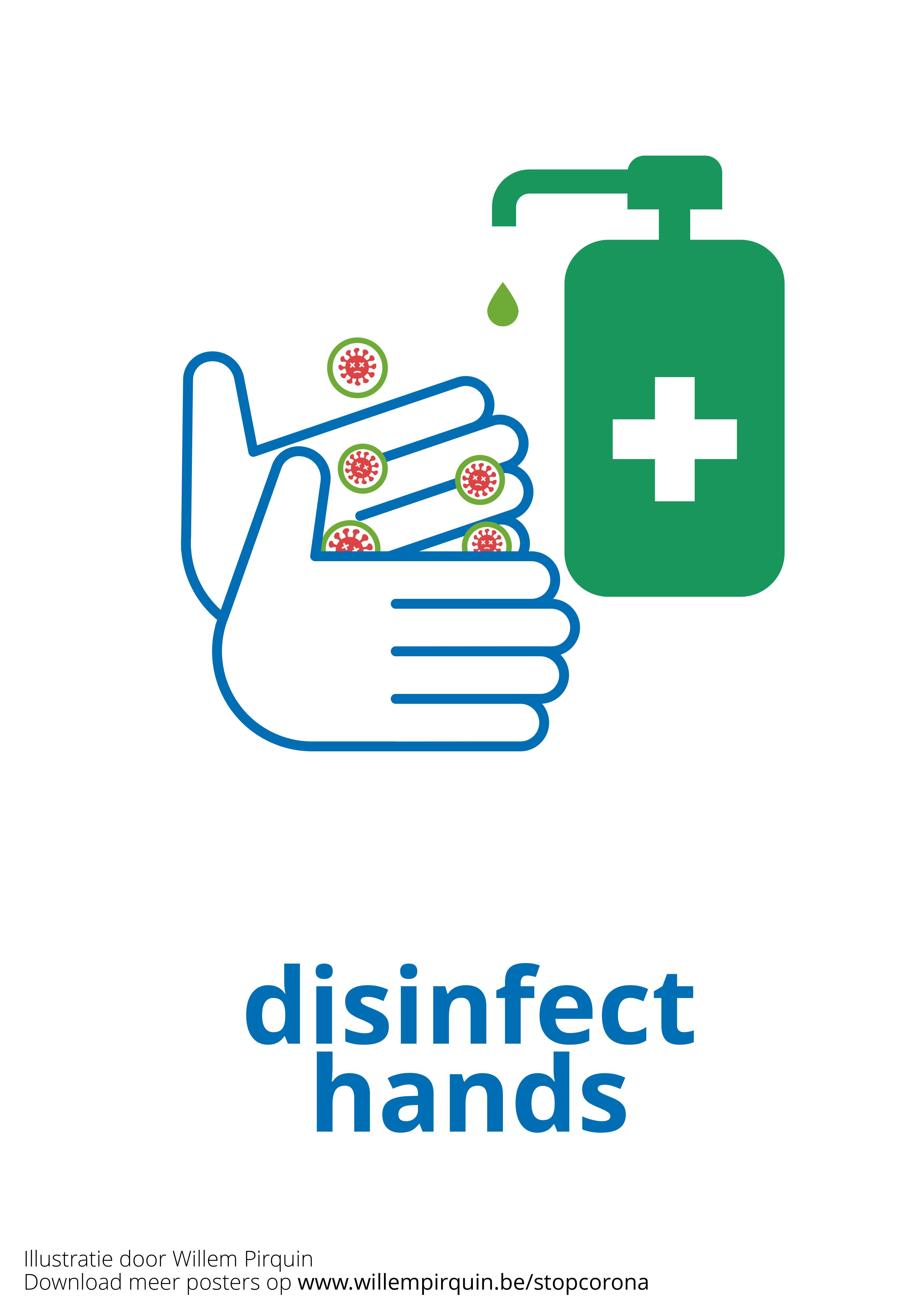 Image disinfect your hands