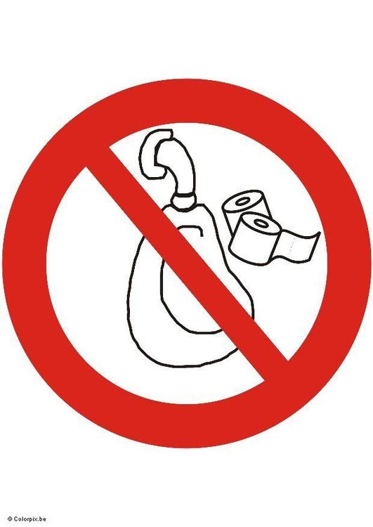 do not throw paper in the toilet