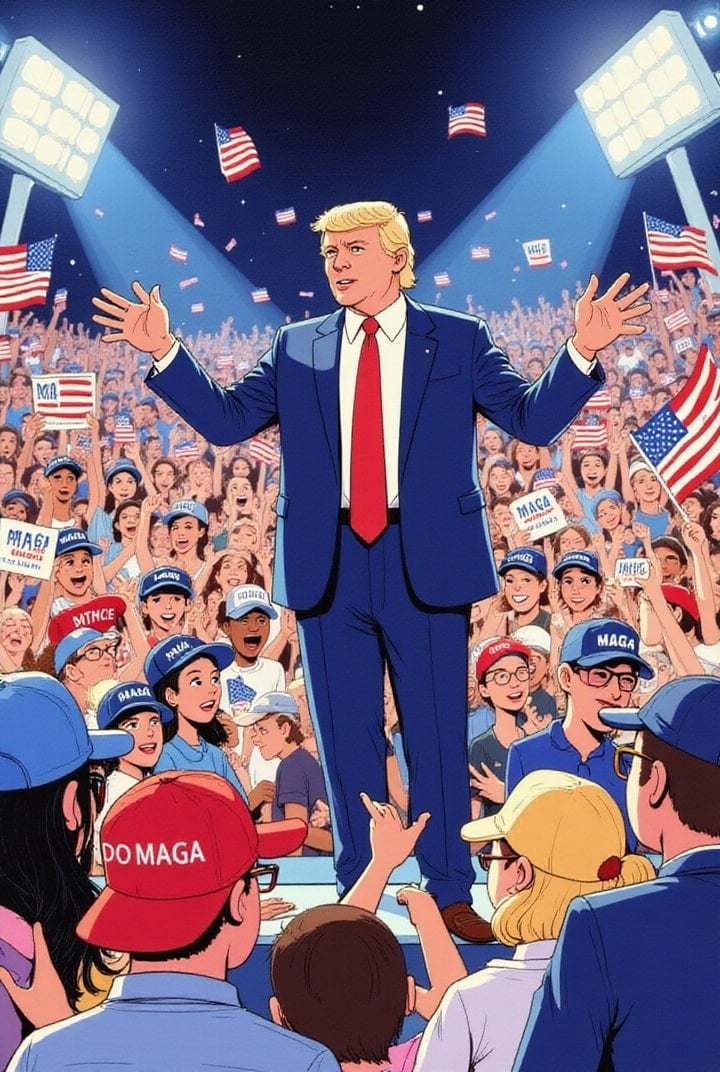 Donald Trump at meeting