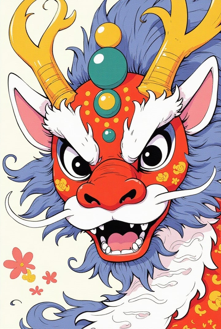 Dragon mask from China