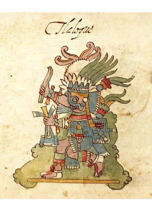 Drawing of Tlaloc