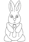 Coloring page Easter bunny