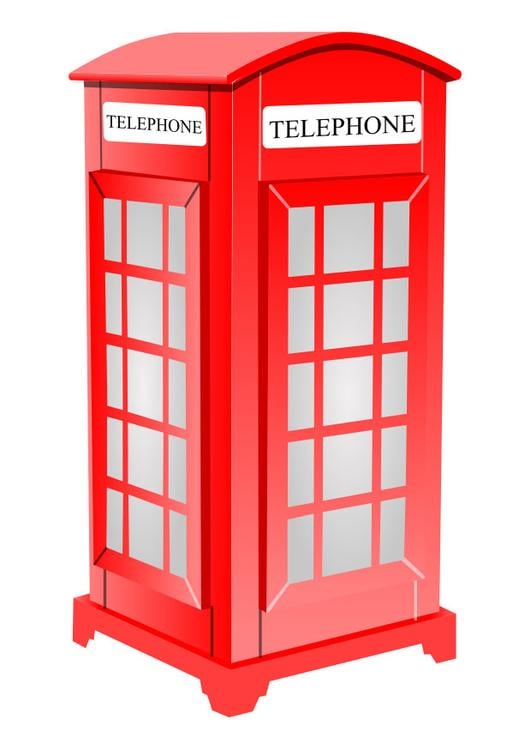 English telephone booth