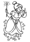 Coloring page fairy