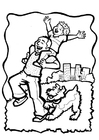 Coloring page father's day