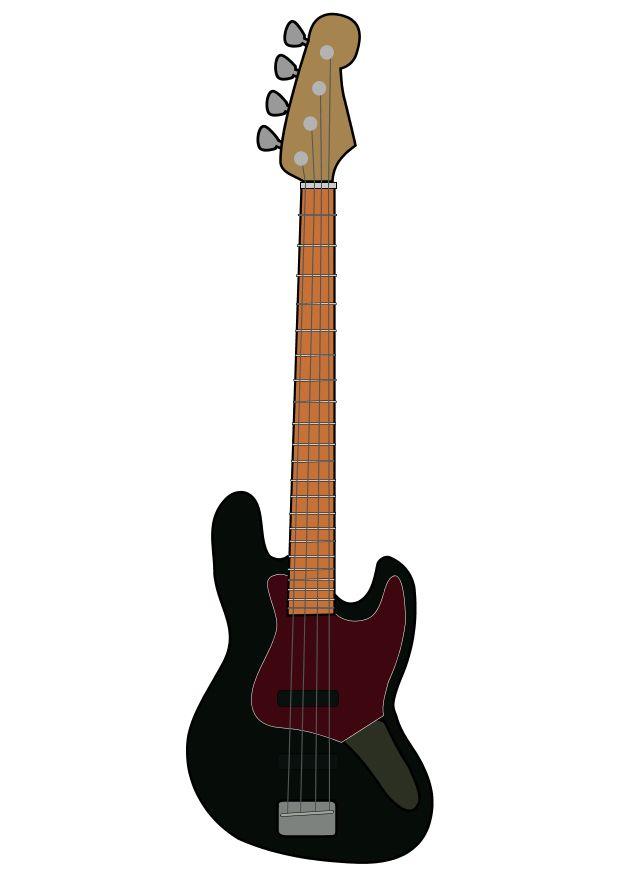Image Fender electric bass guitar