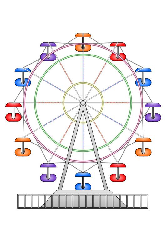 ferris wheel coloring page