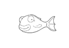 Coloring page fish