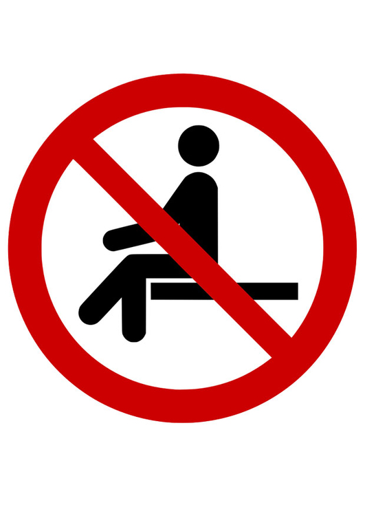 Image forbidden to sit