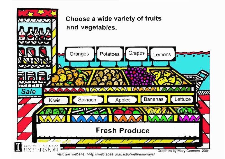 Image fresh vegetables and fruit