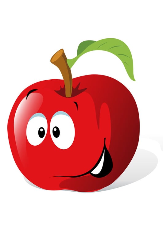 Image fruit - red apple