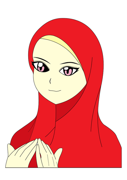 Image girl with headscarf