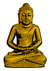 Image gold Buddha