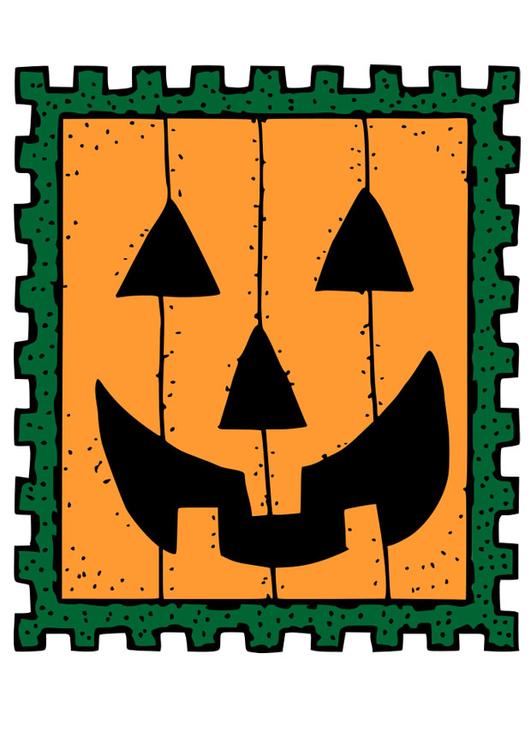 Halloween stamp