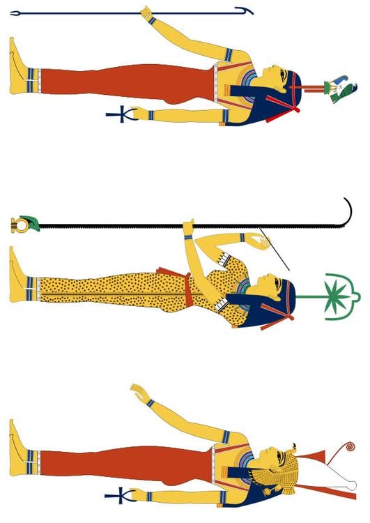 Hathor seshat and Mut