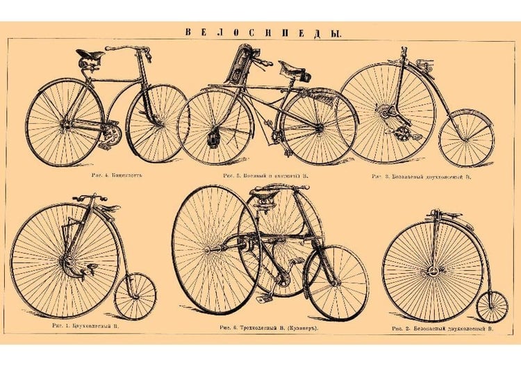 Image historic bicycles
