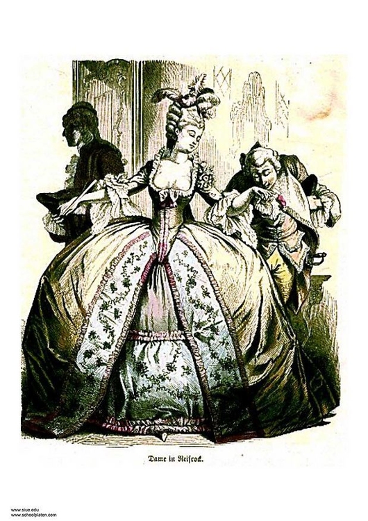 Image hoop skirt 18th century