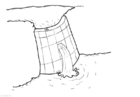 Coloring page hydrolic power - embankment dam