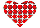 Image jigsaw heart