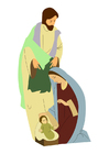 Images Joseph, Mary and Jesus
