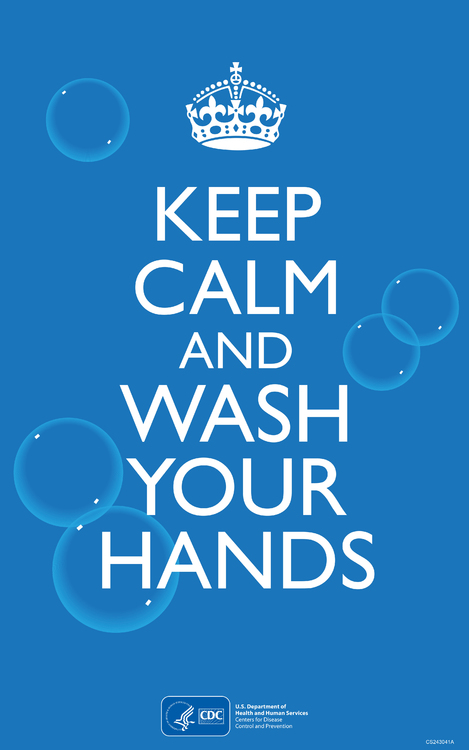 Image keep calm and wash your hands