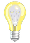 light bulb switched on