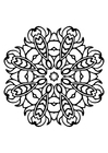 Coloring page mandala
