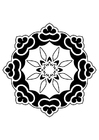 Coloring page mandala