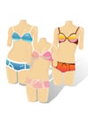 Images mannequins with bikinis