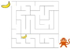 Image maze monkey and banana