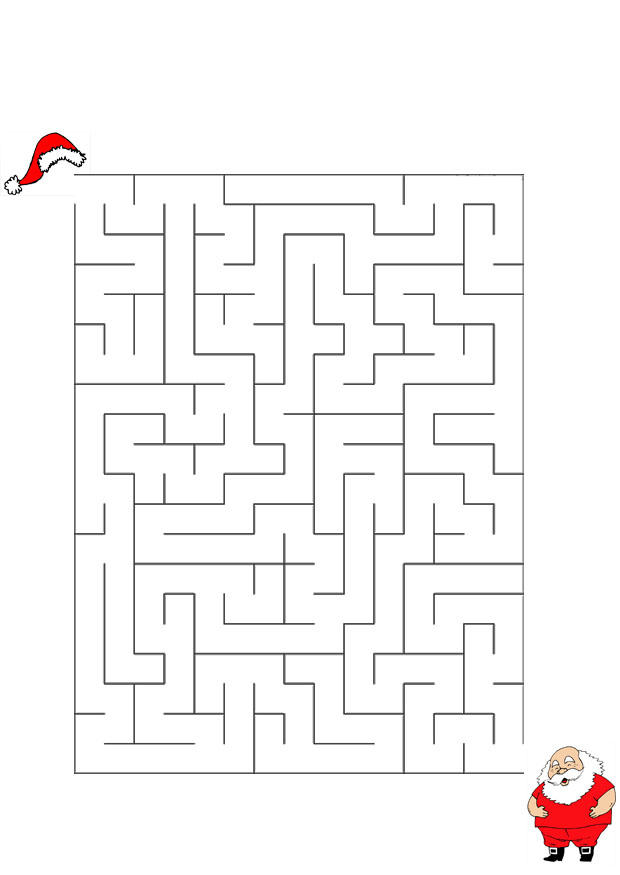 Image maze Santa Claus
