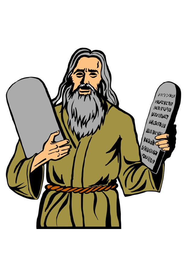 Image Moses - the ten commandments