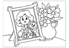 Coloring page mother's day