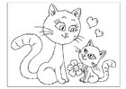 Coloring page mother's day