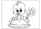 Coloring page mother's day