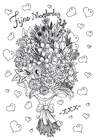 Coloring page mothers day