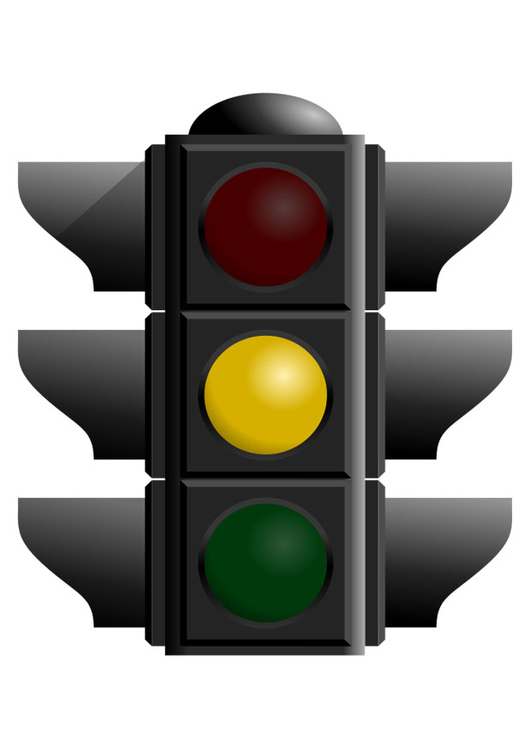 Image orange traffic light