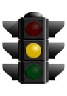 Image orange traffic light