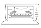 Coloring page oven